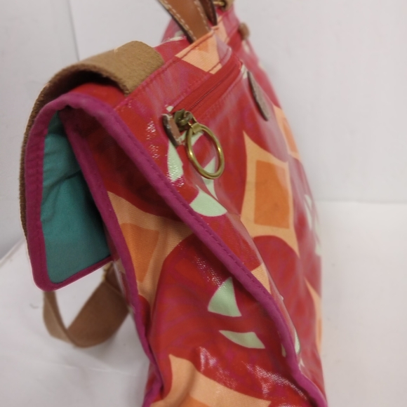 Fossil Bag ,Boho ,Coated Canvas Satchel Shoulder Bag - Picture 7 of 12